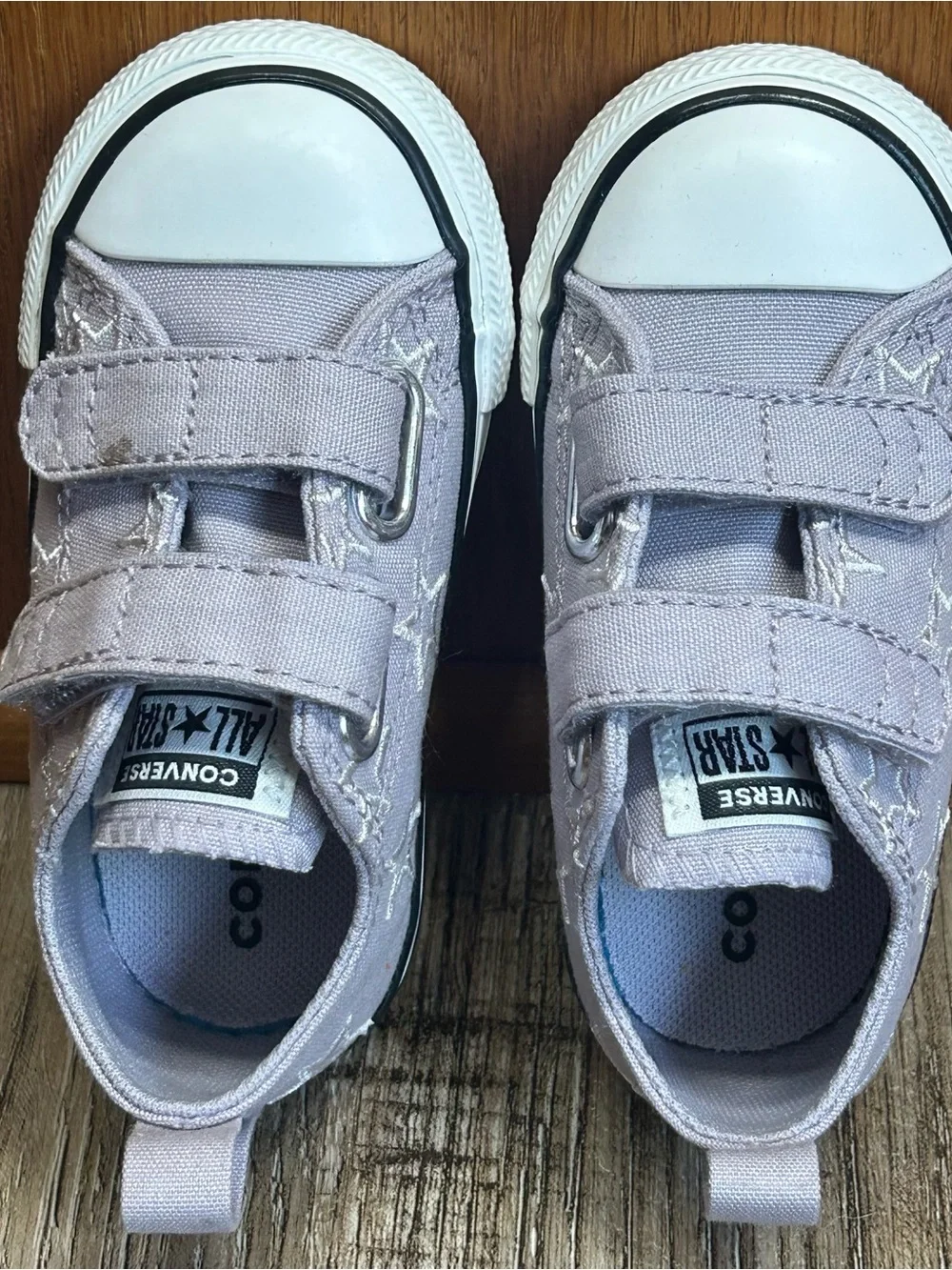 Converse baby Lavender Star Velcro Sneakers